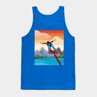 Bungee Jumping Jump To Freedom Tank Top